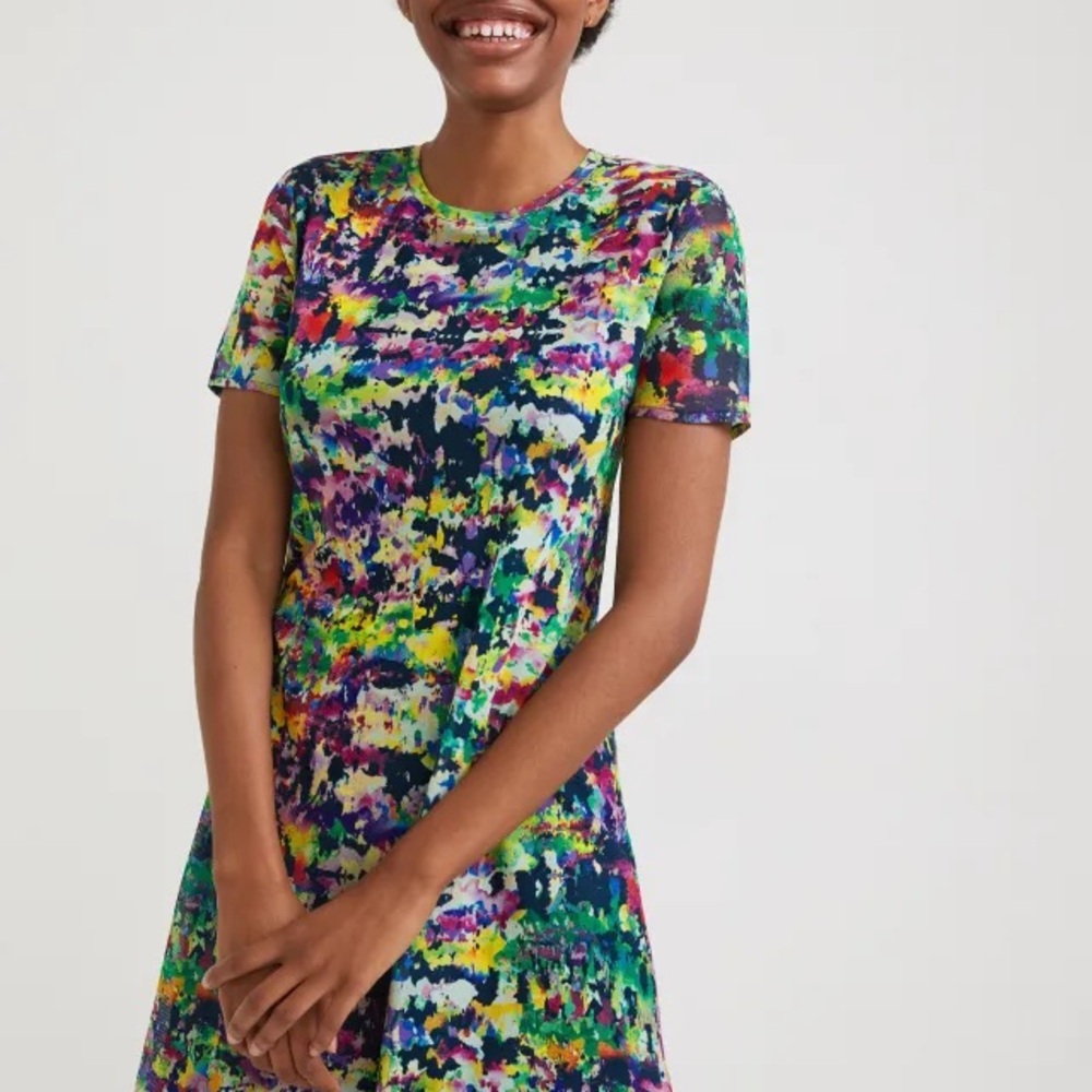 J. Crew Multicolor Floral Dress Fit and Flare gorgeous colors size 12